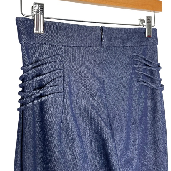 Cushnie et Ochs | Lace Up Wide Leg Denim Trousers 0 - Picture 5 of 9